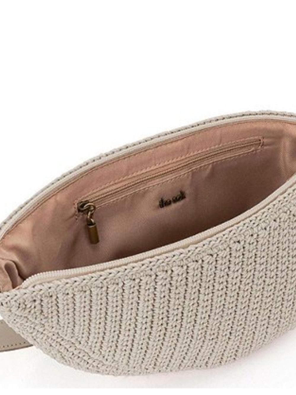 The Sak Cream Woven Crescent Crossbody - Picture 4 of 10